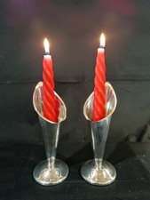 Pair of Calla Lily Silverplate