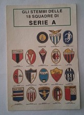 CARTOLINA "GLI STEMMI DELLE 18 SQUADRE DI SERIE A"