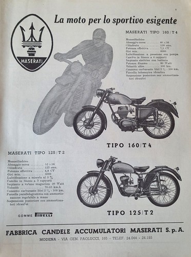 Moto maserati tipo - 125,