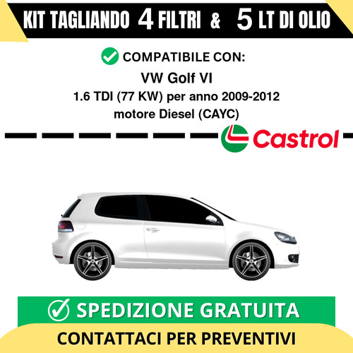 Tagliando per golf - vw, vi