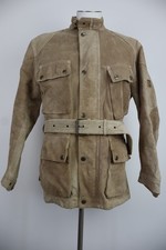 BELSTAFF GIUBBINO CON FODERA PELLE GIACCA UOMO TG. L JACKET MAN VINTAGE TRENCH