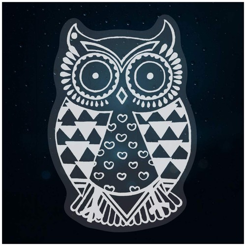 Owl adesivi statici - 'owl',