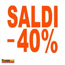 Adesivo SALDI vetrina negozio