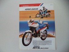 advertising Pubblicità 1987 MOTO HONDA MTX RALLY SPORT 125