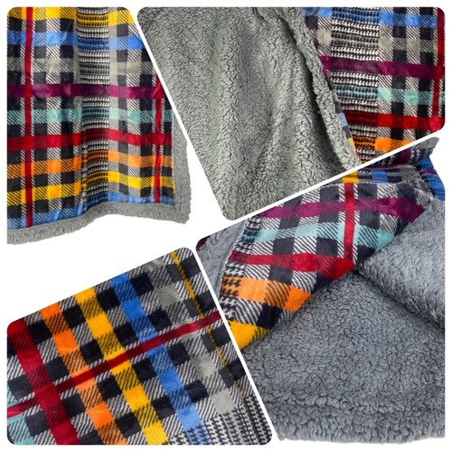 Plaid morbido pile - in, sherpa