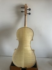 Violino 4/4 modello Guarneri vernice pulita retro acero fiammato piano in abete K4248
