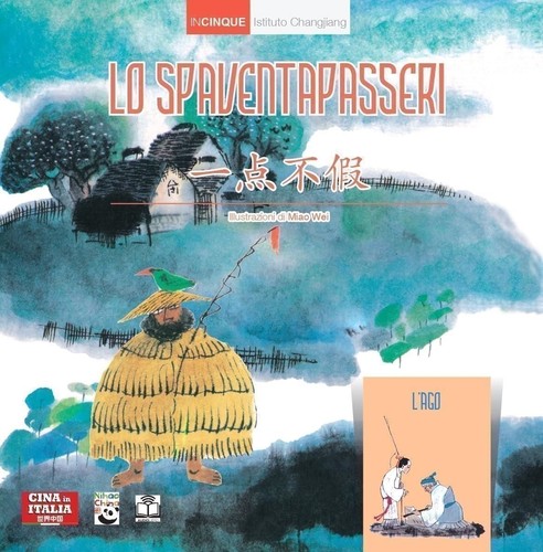 Libro spaventapasseri con - -, spaventapasseri.