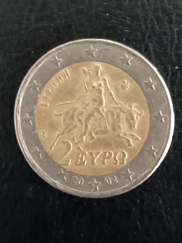 Moneta euro 2002 grecia - moneta,