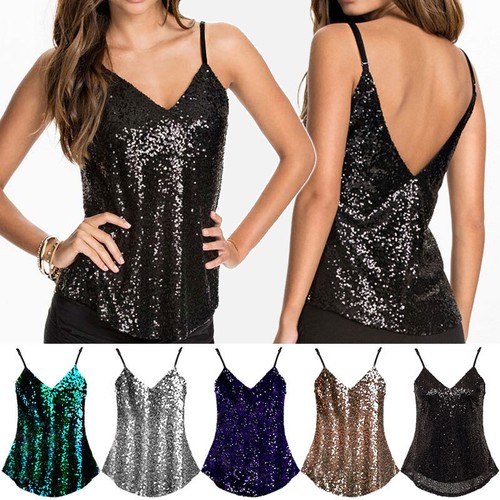 Canotta donna glitter