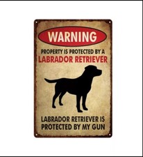 Targa In Metallo Labrador