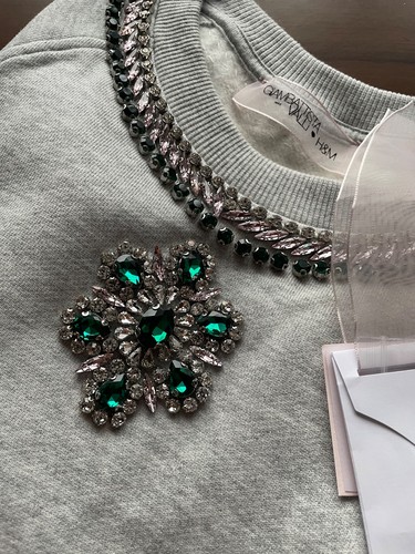 Felpa maglione strass