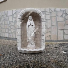 CUPOLA GROTTA CAPPELLA NICCHIA STATUA MADONNA DI LOURDES DA GIARDINO PER ESTERNO