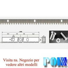 CREMAGLIERA UNIVERSALE IN FERRO ZINCATO MODULO M4 12x30x1005 CANCELLI SCORREVOLI