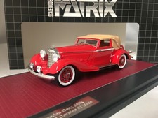 MATRIX SCALE MODELS 1/43 Mercedes 500K 3 POSITION DHC CORSICA Closed 1938 RED MX