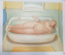 DIPINTO OLIO SU TELA FALSO D'AUTORE BOTERO PAINTING 40X50 CM CANVAS