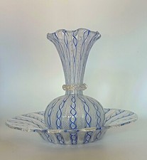 PIATTO e VASO MURANO ZANFIRICO SALVIATI VENINI