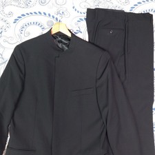 KENZO HOMME COMPLETO CLASSICO GIACCA E PANTALONI LANA NERO TG 50 BLACK ZEREMONIE