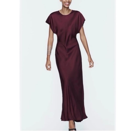 Maxi abito zara bordeaux - abito,