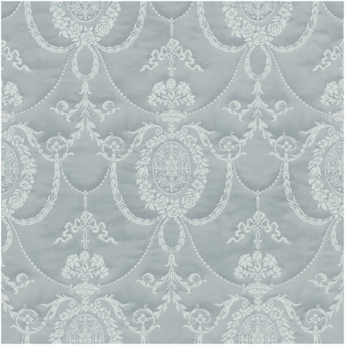 Medaglione damascato bianco