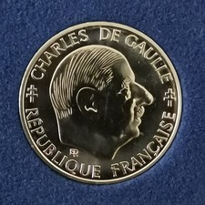 1 FRANC CHARLES DE GAULLE 1988 FDC ISSUE DU COFFRET / UNC FRANCE