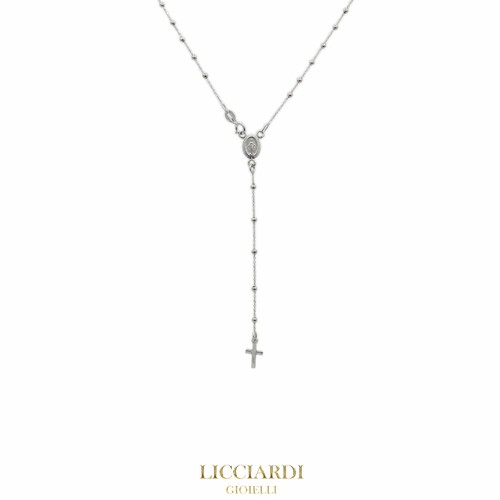 Collana unisex rosario oro