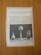 1921 LES CRISTAUX GRAVES ART