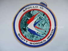 APOLLO 15 Scott Worden Irwin SPACE NASA ADESIVO STICKER originale vintage 