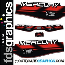 Mercury 115 CV decalcomanie/kit adesivi fuoribordo a due tempi