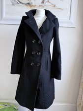 Cappotto Zara donna 100% lana nero taglia M. Circa UK taglia 10