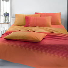 Completo lenzuola matrimoniale -Gabel- LINHAS var. Tramonto 100% cottone