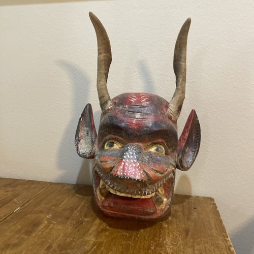Grande maschera legno arte - grande,