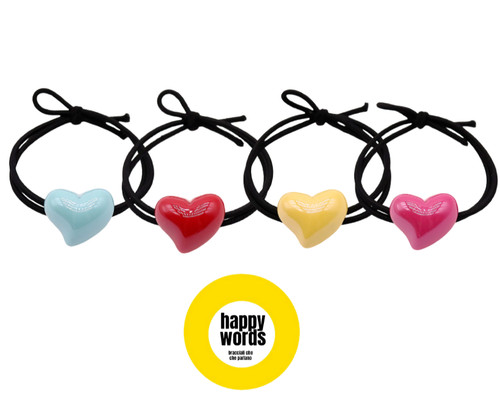 Elastici capelli con cuore - capelli,