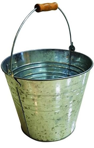 Secchio metallo lamiera - secchio,