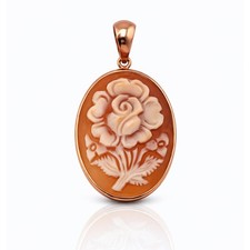 Ciondolo Cammeo classico fiore