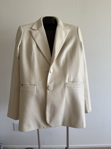 Giacca shacket blazer ecopelle