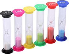 6 Pezzi Clessidra Colorata, Clessidra Timer, Clessidra Set Clessidra Sabbia Colo