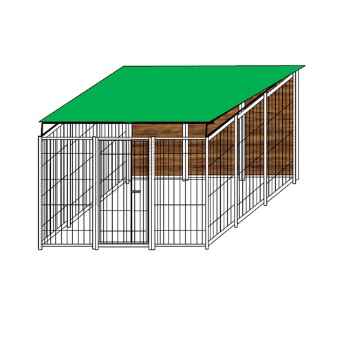 Box per cani coperto retro - box,
