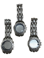 3 CASSE GENERICHE PER OROLOGI AL QUARZO MOVIMENTO MIYOTA OS10 OS60 METALLO UOMO