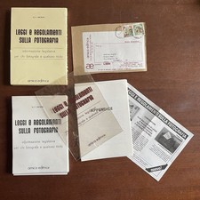 Libro Schede Leggi E Regolamenti Sulla Fotografia Vintage Professione Fotografia