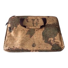 Borsa per laptop messenger borsa imbottita tracolla 16,5"x12"x1" mappa globale