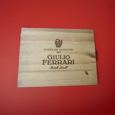 GIULIO FERRARI RISERVA DEL FONDATORE 2009 CASSA Di Vino VUOTA Originale