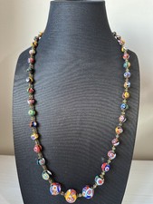MURANO VINTAGE COLLANA MURRINA MILLEFIORI