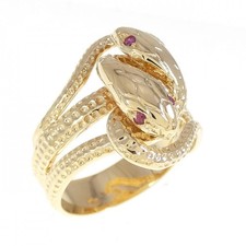 Autentico anello con rubino