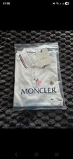 Polo Moncler XXL bianca manica