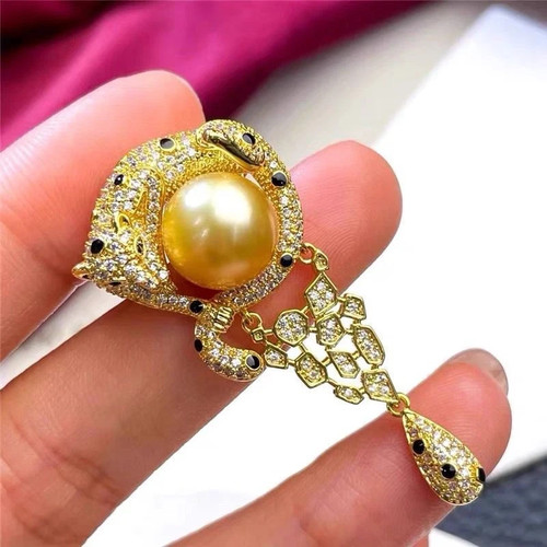 Splendida spilla perla oro - perla,