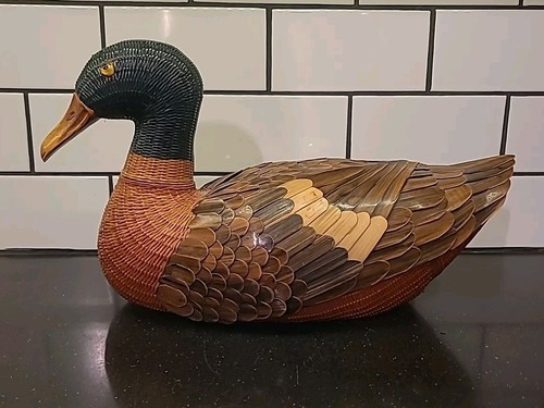 Vintage cesto anatra in - cesto,