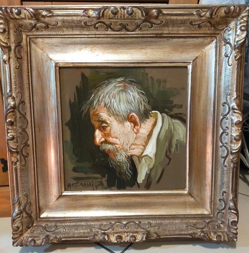 Olio tela alfonso grassi - olio, su