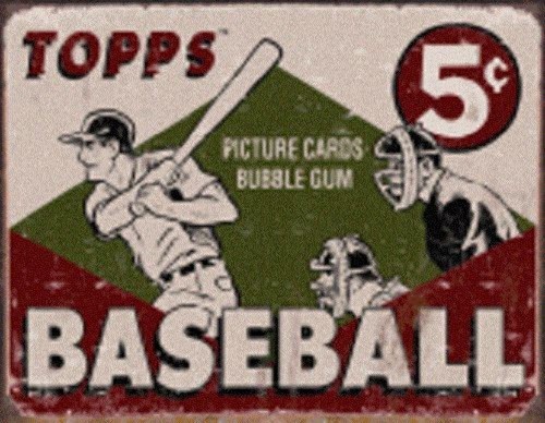 Topps baseball box - topps, insegna