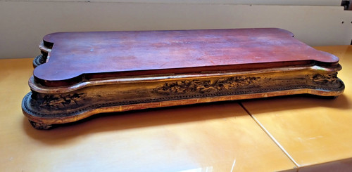 Old large gilded wooden and - old,
