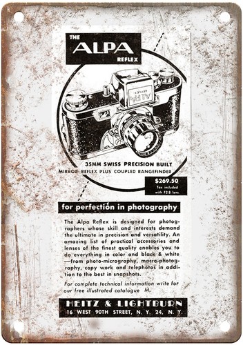 Insegna metallo 1950 alpa - metallo,